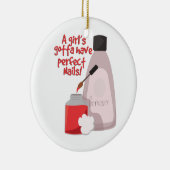 Perfecte nagels! keramisch ornament (Rechts)