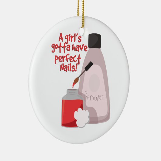 Perfecte nagels! keramisch ornament (Rechts)