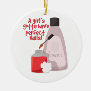 Perfecte nagels! keramisch ornament