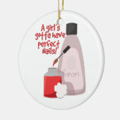 Perfecte nagels! keramisch ornament (Links)