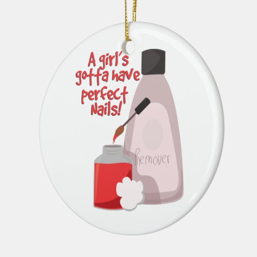 Perfecte nagels! keramisch ornament (Links)