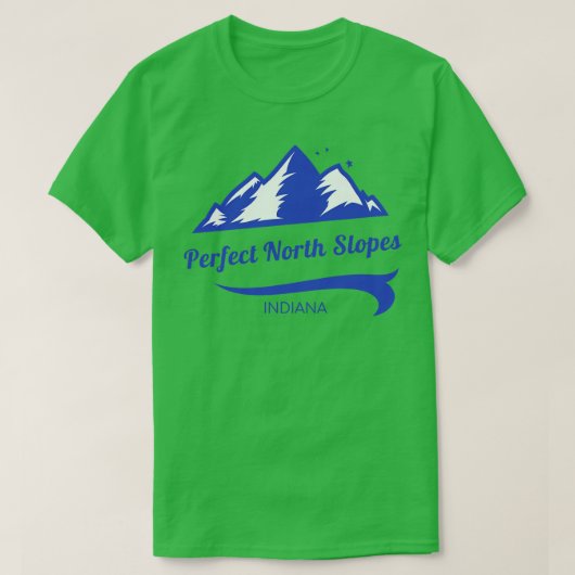 Perfecte noordelijke hellingen ski Indiana 1 T-shirt (Design voorkant)