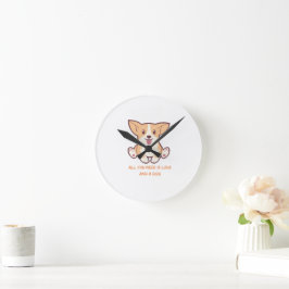 Perfecte Ontwerpen voor Hondenliefhebbers & Honden Ronde Klok