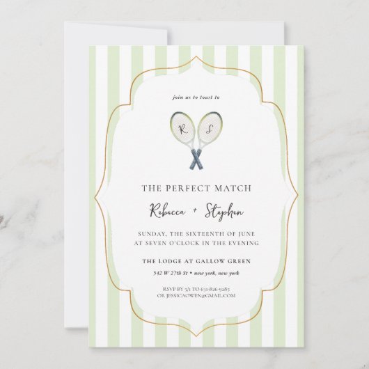 Perfecte overeenkomst | Tennis Country Club Verlov Kaart (Voorkant)