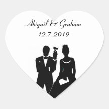 Perfecte paar nodigen zegels uit