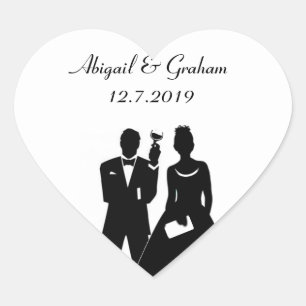 Perfecte paar nodigen zegels uit