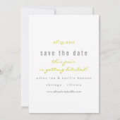 Perfecte paar sparen de Datum Save The Date (Achterkant)