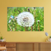 Perfecte Paardenbloem – Botanische Macro Fotografi Canvas Afdruk (Insitu (Woonkamer))