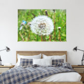 Perfecte Paardenbloem – Botanische Macro Fotografi Canvas Afdruk (Insitu (Slaapkamer))
