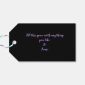 Perfecte Paarse Allium Flower Motivatie Quote Cadeaulabel (Achterkant Horizontaal)