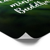 Perfecte Paarse Allium Flower Motivatie Quote Poster (Hoek)