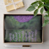Perfecte Paarse Allium Flower Motivatie Quote Tissuepapier (Geschenk)