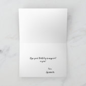 Perfecte Paarse Allium Flower Personalized Birthda Kaart (Binnen)