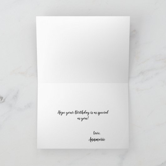 Perfecte Paarse Allium Flower Personalized Birthda Kaart (Binnen)