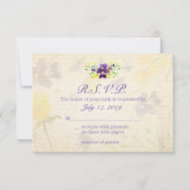 Perfecte Paarse slipjes, reactie Kaarten RSVP Kaartje