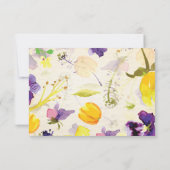 Perfecte Paarse slipjes, reactie Kaarten RSVP Kaartje (Achterkant)