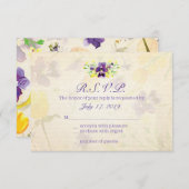 Perfecte Paarse slipjes, reactie Kaarten RSVP Kaartje (Voorkant / Achterkant)