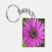 Perfecte Paarse ventilatorkop Sleutelhanger (Voorkant Links)