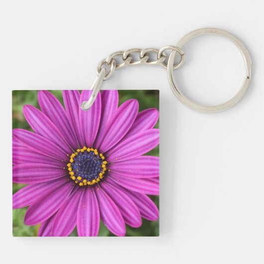 Perfecte Paarse ventilatorkop Sleutelhanger (Achterkant)