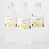 Perfecte Pansies, Bloemen Waterfles Etiket (Flessen)