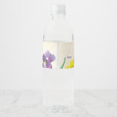 Perfecte Pansies, Bloemen Waterfles Etiket (Achterkant)