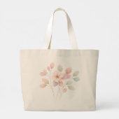 Perfecte Pastel Bloemen Grote Tote Bag (Achterkant)