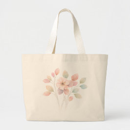 Perfecte Pastel Bloemen Grote Tote Bag