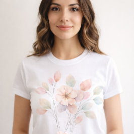 Perfecte Pastel Bloemen T-shirt