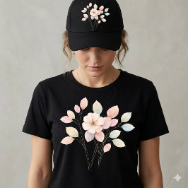 Perfecte Pastel Bloemen T-shirt