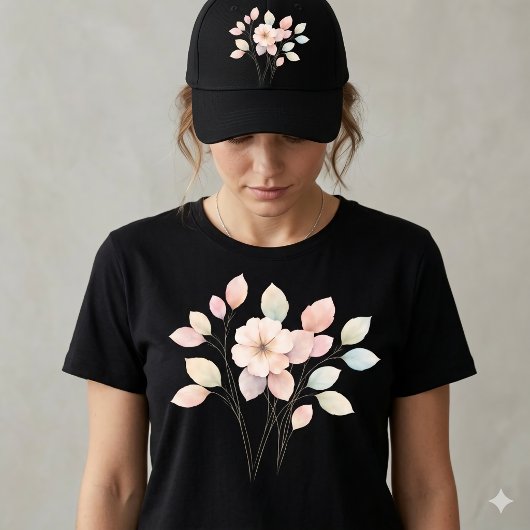Perfecte Pastel Bloemen T-shirt