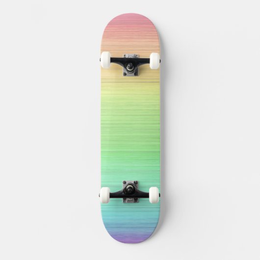 Perfecte pastel Rainbow Board Persoonlijk Skateboard (Voorkant)