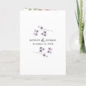 Perfecte pastels, stijlvolle florals Weddenschap (Achterkant)