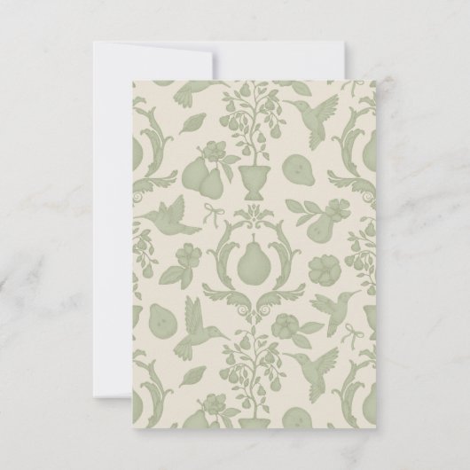 Perfecte Peer Bruidsfeest | Saliegroen Bedankt (Achterkant)