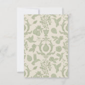 Perfecte Peer Bruiloftsshower | Saliegroen Bedankt (Achterkant)