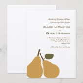 Perfecte peer grillige bruiloft uitnodiging Kaart (Voorkant / Achterkant)