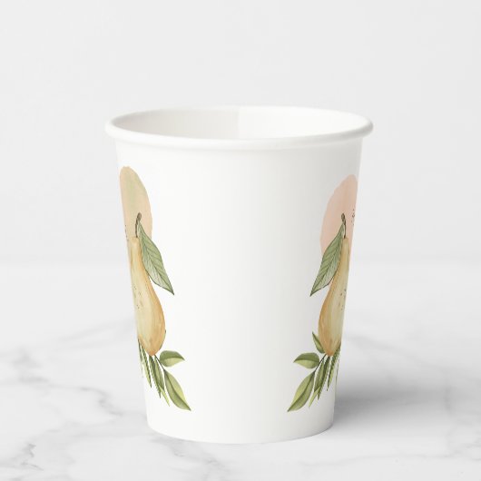 Perfecte peer papier beker (Links)