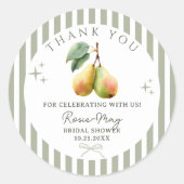 Perfecte Peer Retro Oud Geld Paar Bruidsmeisjesfee Ronde Sticker (Voorkant)