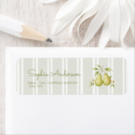 Perfecte Peer Salie Groene Bruiloftsborrel Etiket