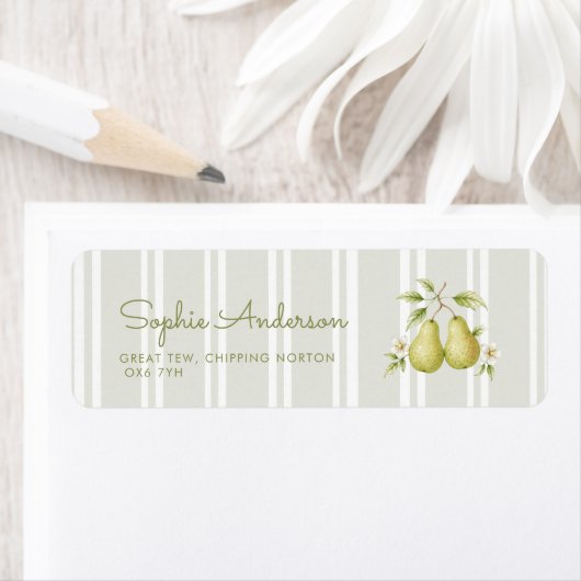 Perfecte Peer Salie Groene Bruiloftsborrel Etiket (Insitu)