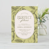 Perfecte Peer Vintage Peer Bruidsmeisjesfeest Kaart (Staand voorkant)
