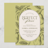 Perfecte Peer Vintage Peer Bruidsmeisjesfeest Kaart (Voorkant / Achterkant)
