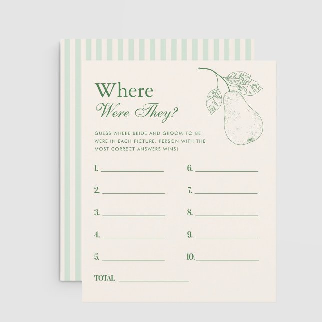 Perfecte peer waar waren ze Vrijgezellenfeest spel (Creator heeft geüpload)