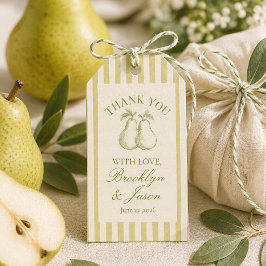Perfecte Peertjes Bruiloft Uitnodiging Favor Tag Cadeaulabel