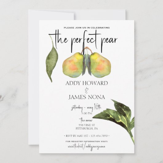 Perfecte peren - de Uitnodiging van de Vertoning v (Voorkant)