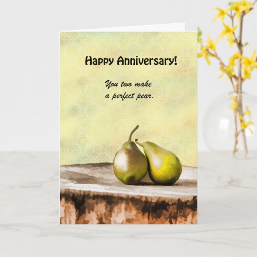 Perfecte peren kaart (Gele Bloem)