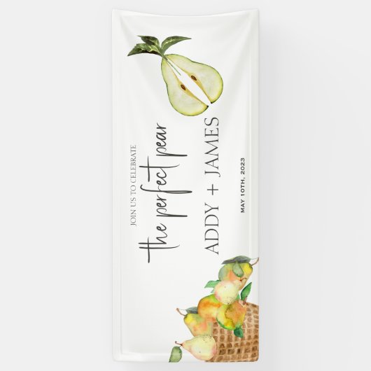 Perfecte peren - paren grote welkome vinylbanner spandoek (Verticaal)