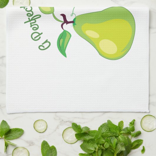 Perfecte peren theedoek (Gevouwen)