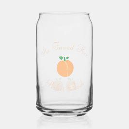 Perfecte Perzik Bruiloftsfeestje Blikvorm Glas