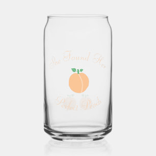 Perfecte Perzik Bruiloftsfeestje Blikvorm Glas
