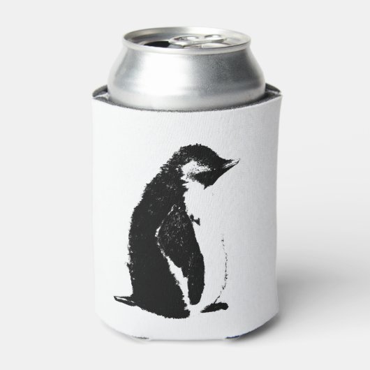 Perfecte pinguïn blikhouder blikjeskoeler (Blikje Voorkant)